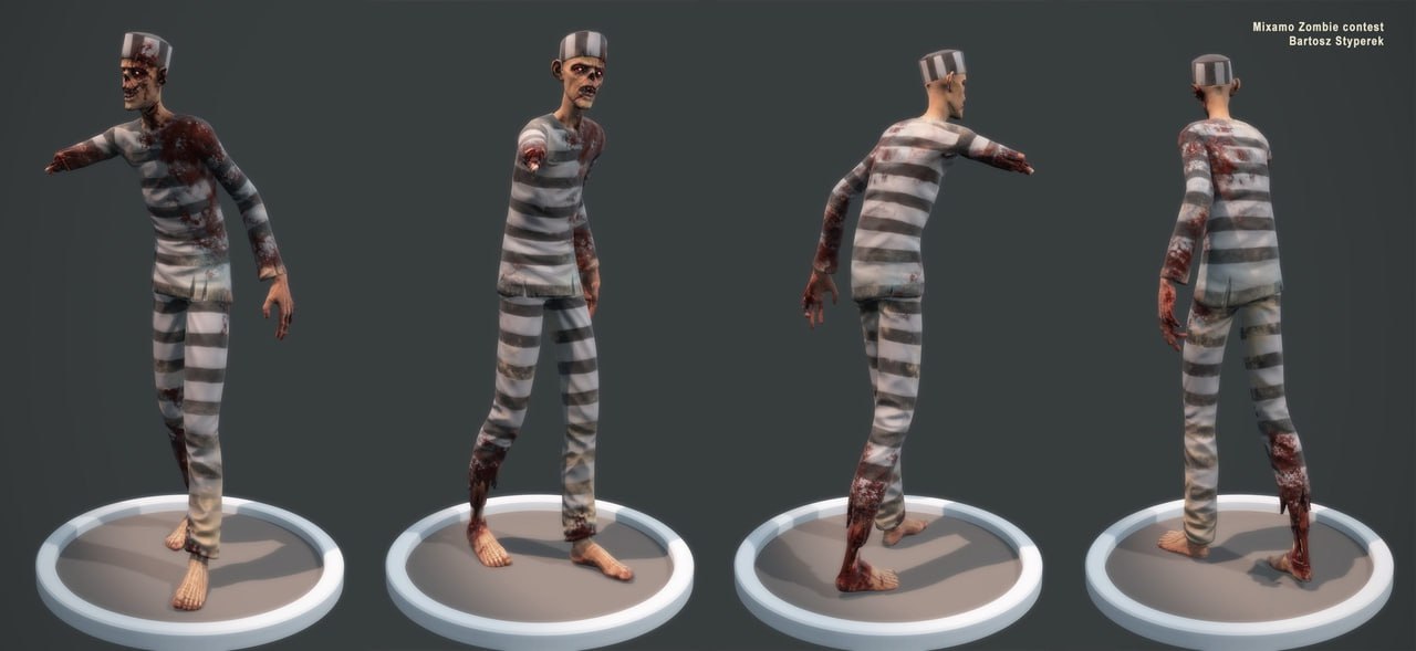 Mixamo Zombie Character Contest Pack📱 - изображение 4